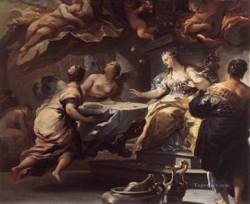 Psyche Served By Invisible Spirits Baroque Luca Giordano Oil Paintings